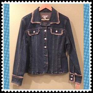 AMI Denim Jacket with Trim